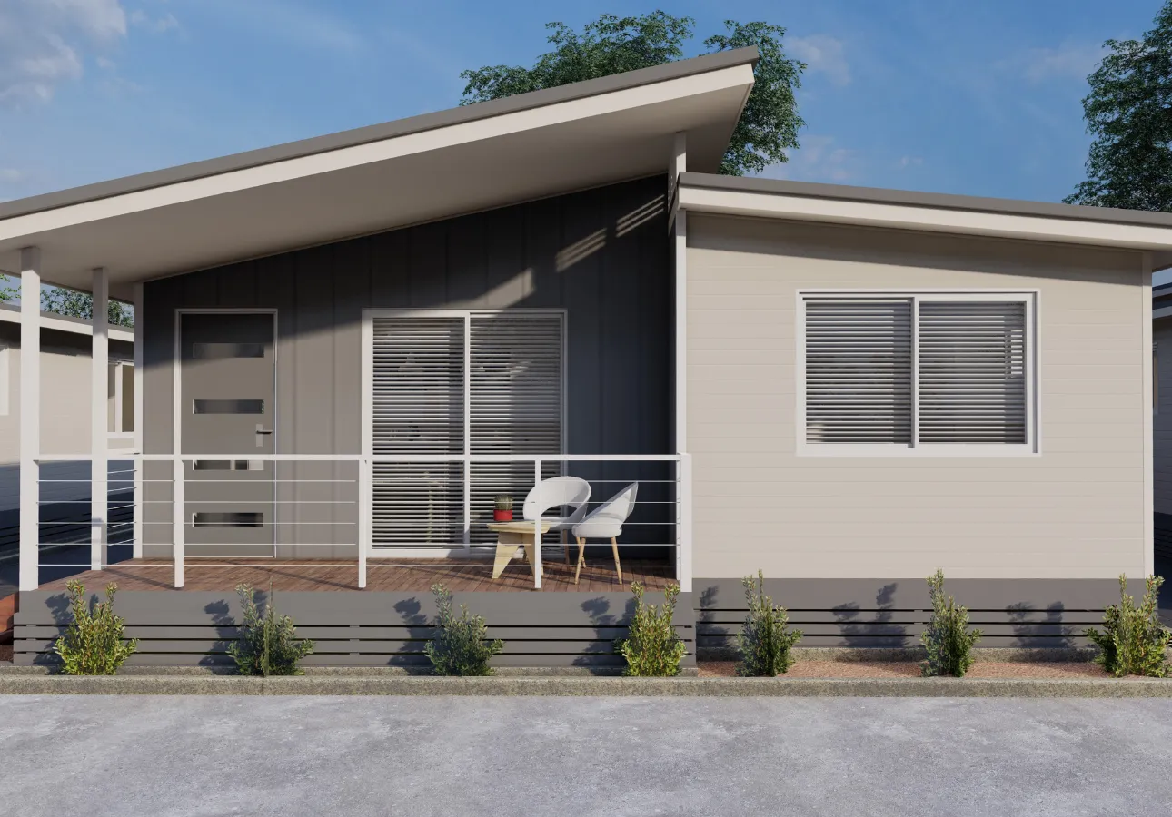 Modern detached ADU exterior design in Dallas TX