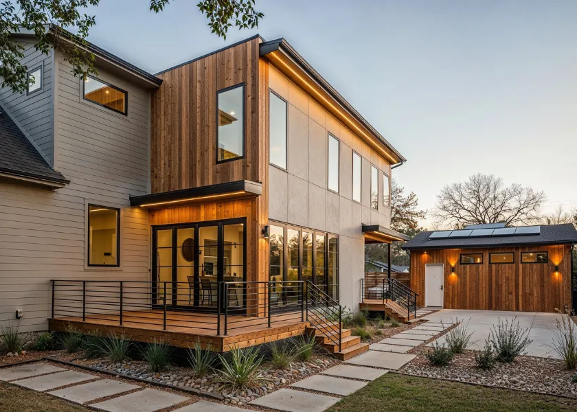 ADU exterior addition and structural expansion Dallas TX